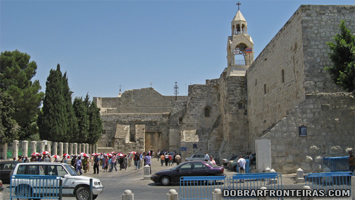 Exterior da basílica da Natividade em Belém