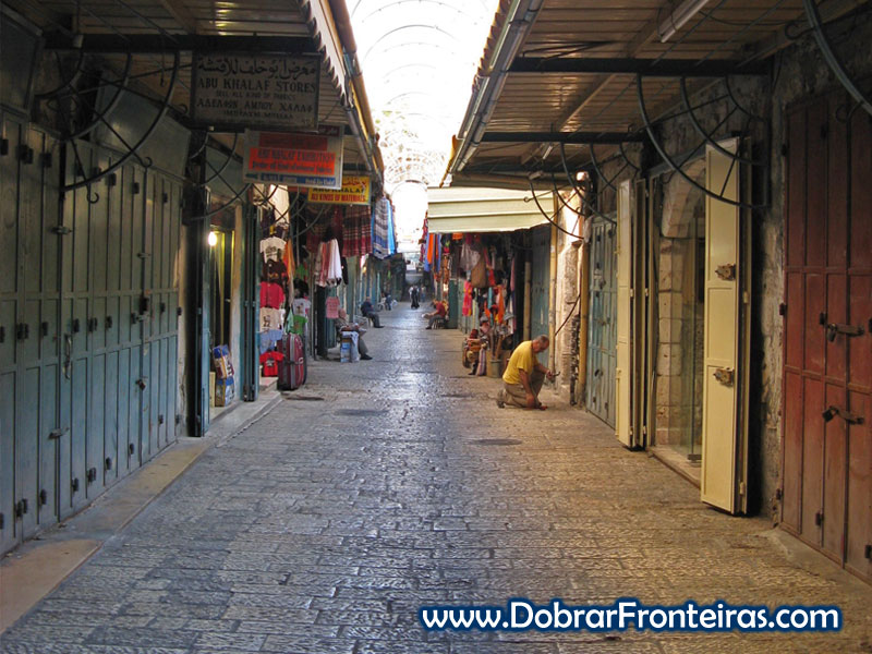 Ruas vazias Jerusalém