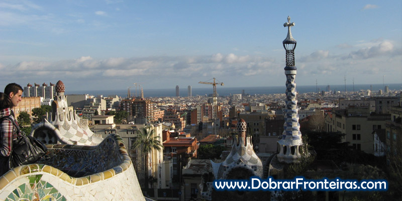 Vista de Barcelona a partir do Parque Guell