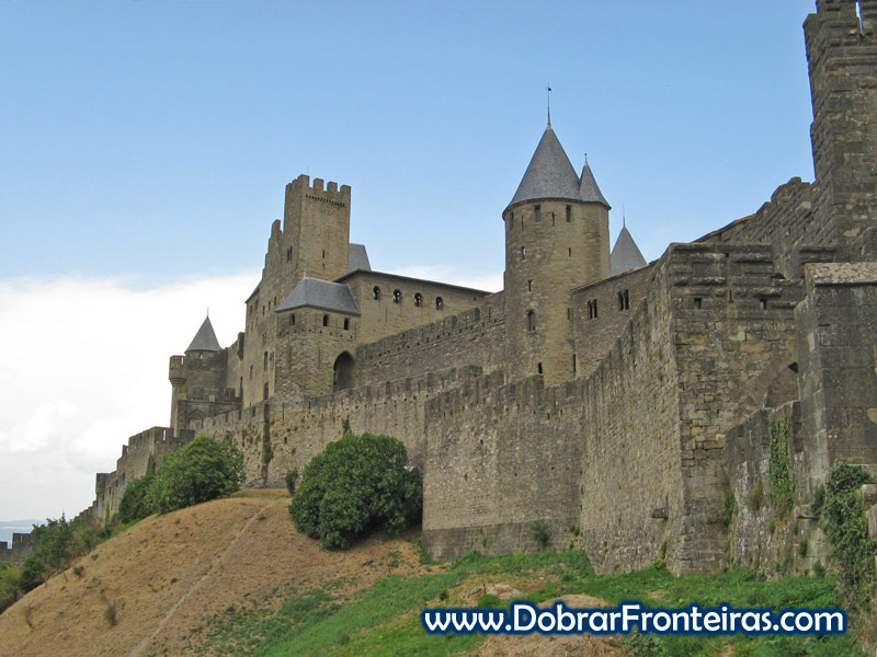 Muralhas da cidade de Carcassone, França