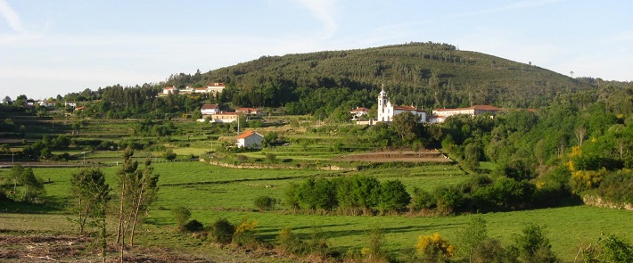 Paisagem rural no Caminho Português de Santiago