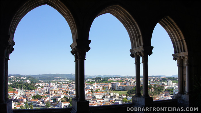 Vistas da cidade de Leiria a partir do castelo
