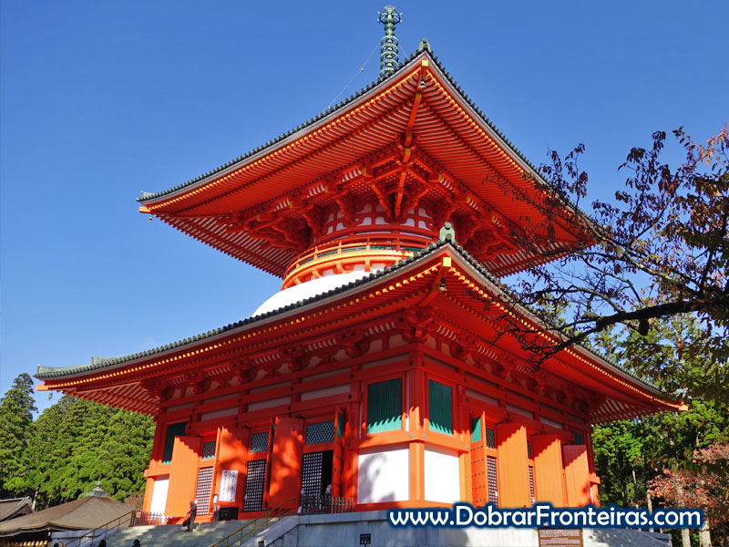 Pagode de Konpon Daito em Koyasan