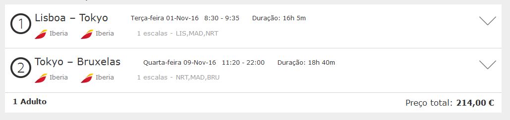 promoção voo japão