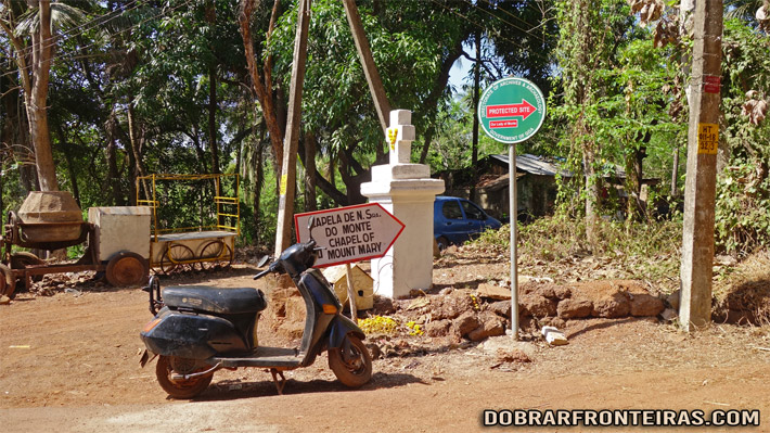 A caminho da capela da Senhora do Monte