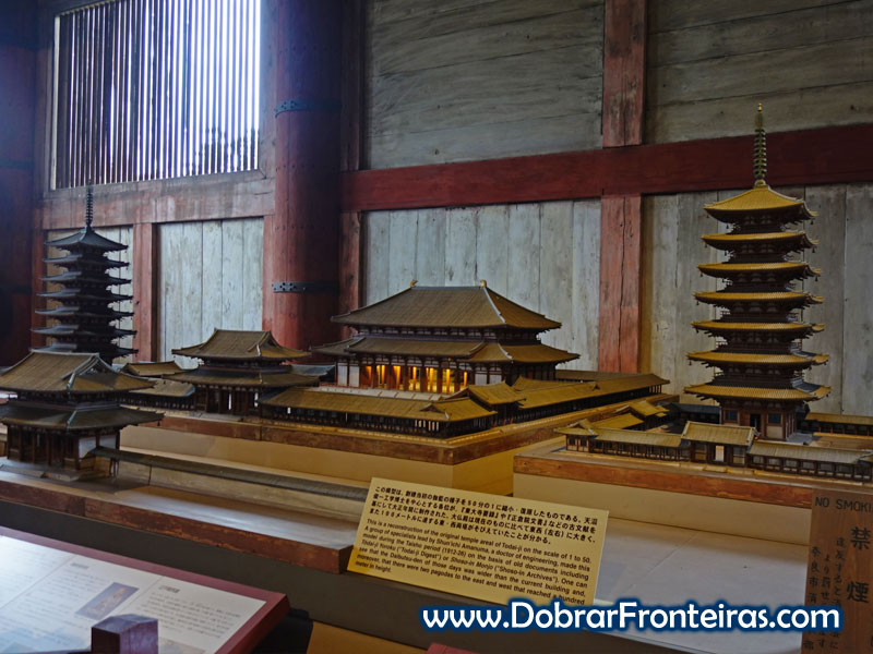 Maqueta do templo original de Todaiji em Nara