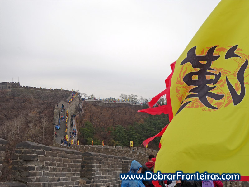muralha da china Mutyaniu bandeiras