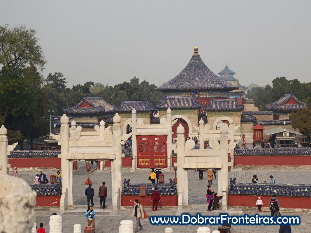 Edifícios no templo do Céu