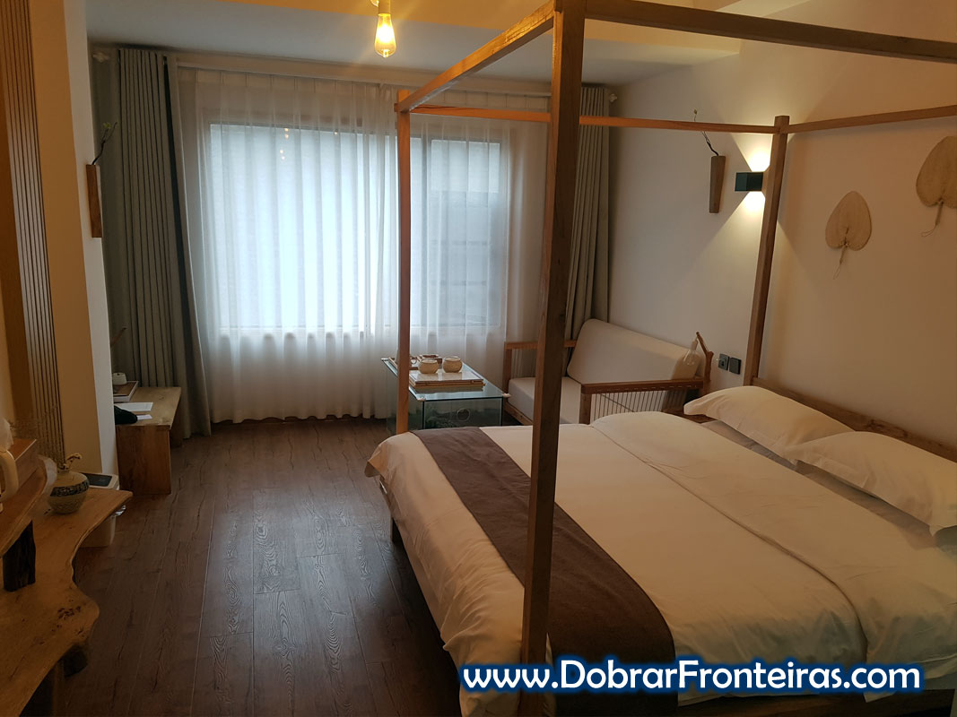 Quarto do hotel Pusu em Xi'an, China
