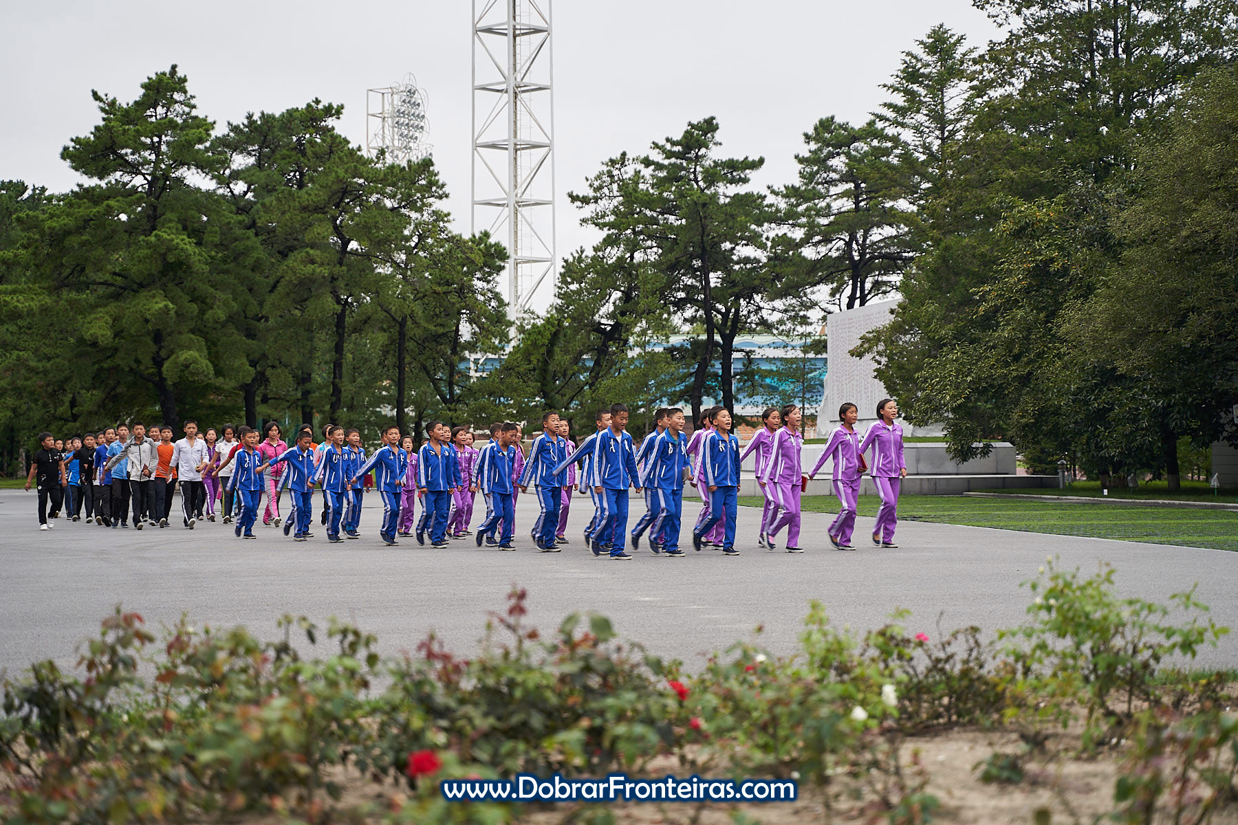 Crianças em campo de férias na Coreia do Norte 
