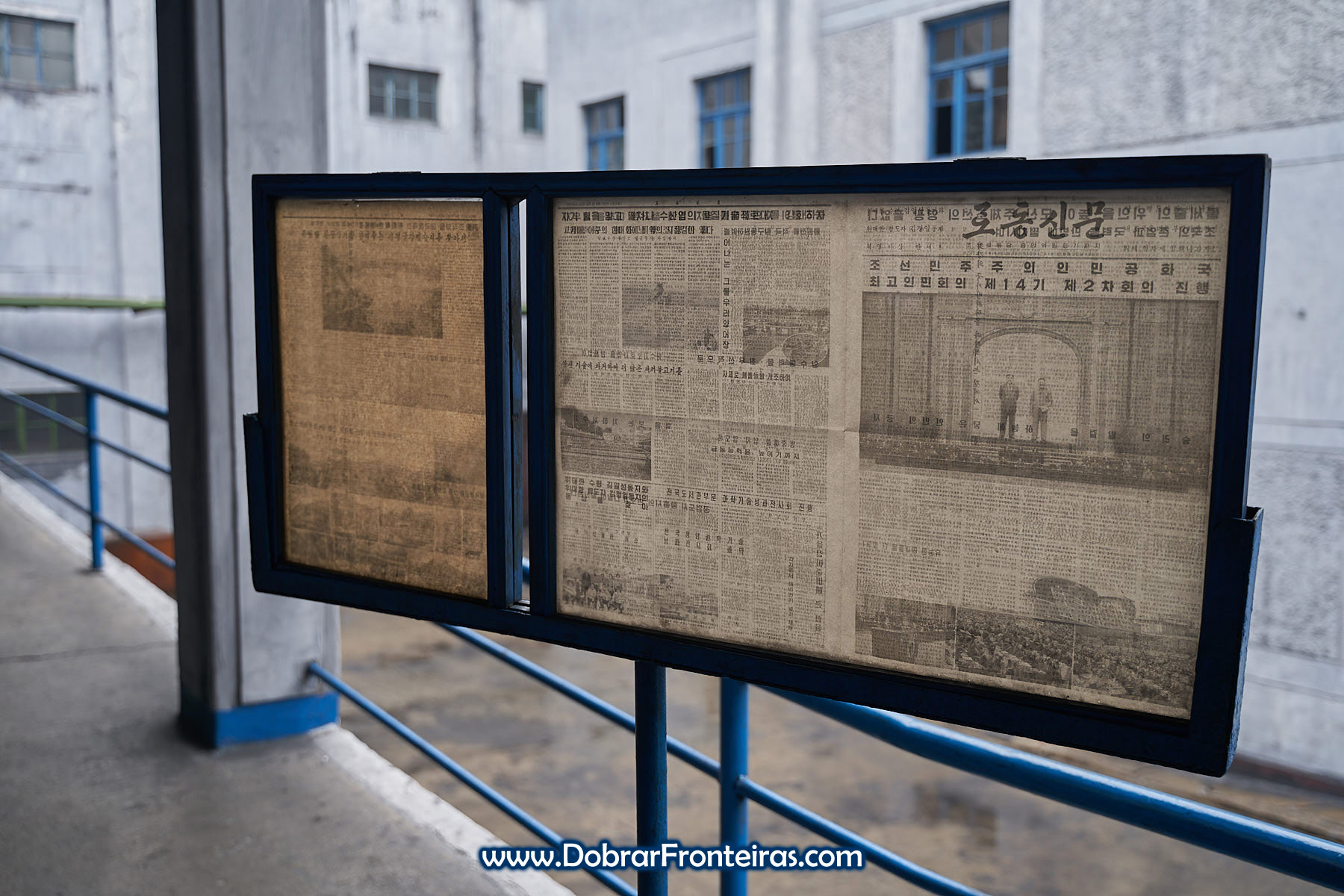 Jornal em industria de fertilizantes na Coreia do Norte