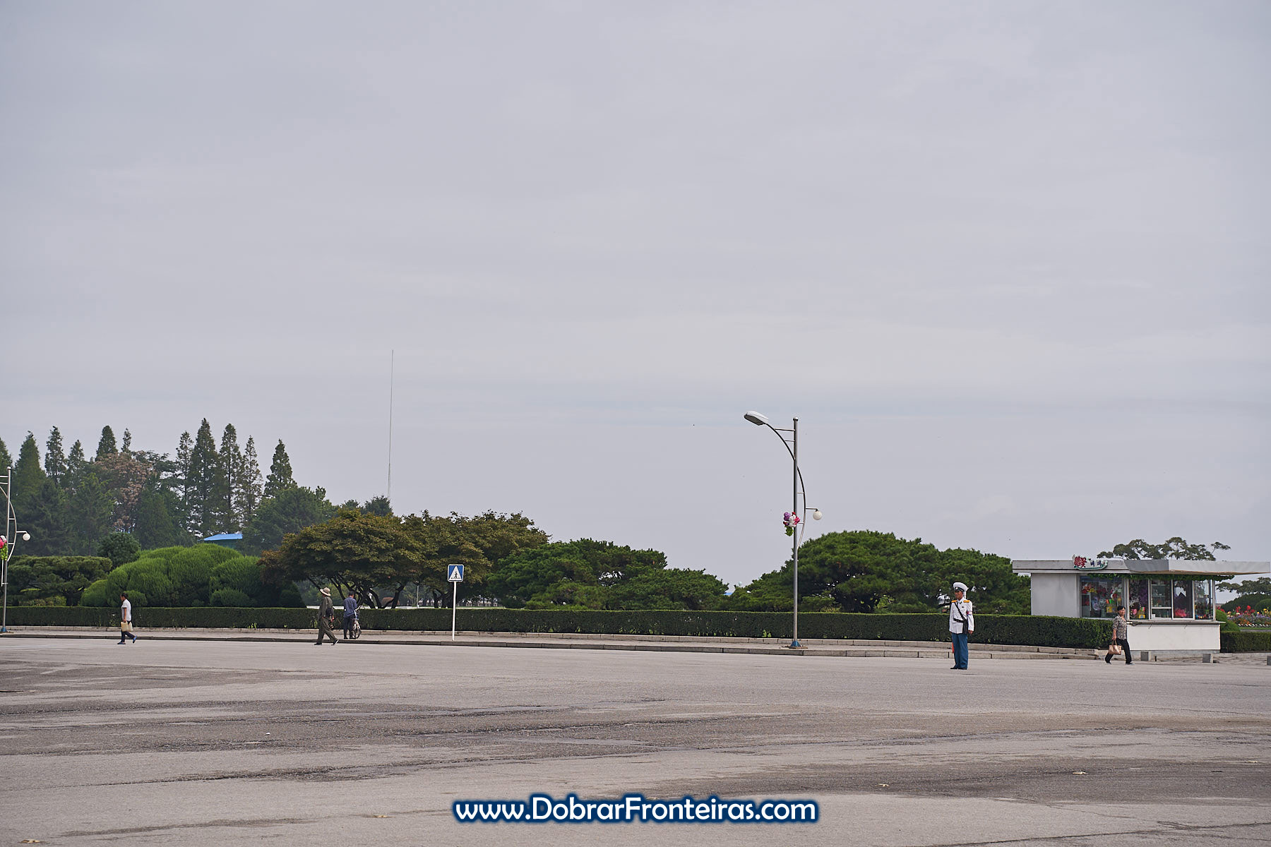 Policia sinaleiro na Coreia do Norte