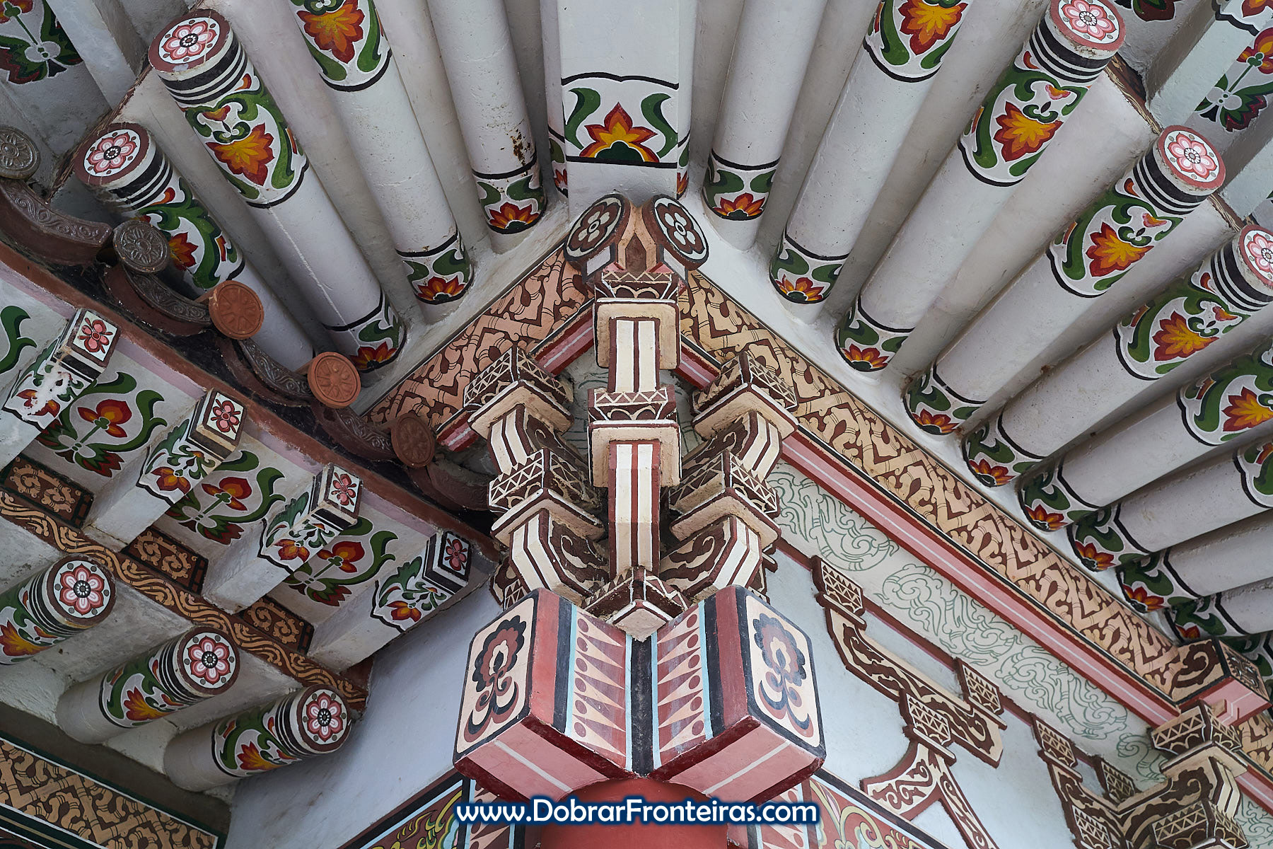 Telhado de edifício coreano