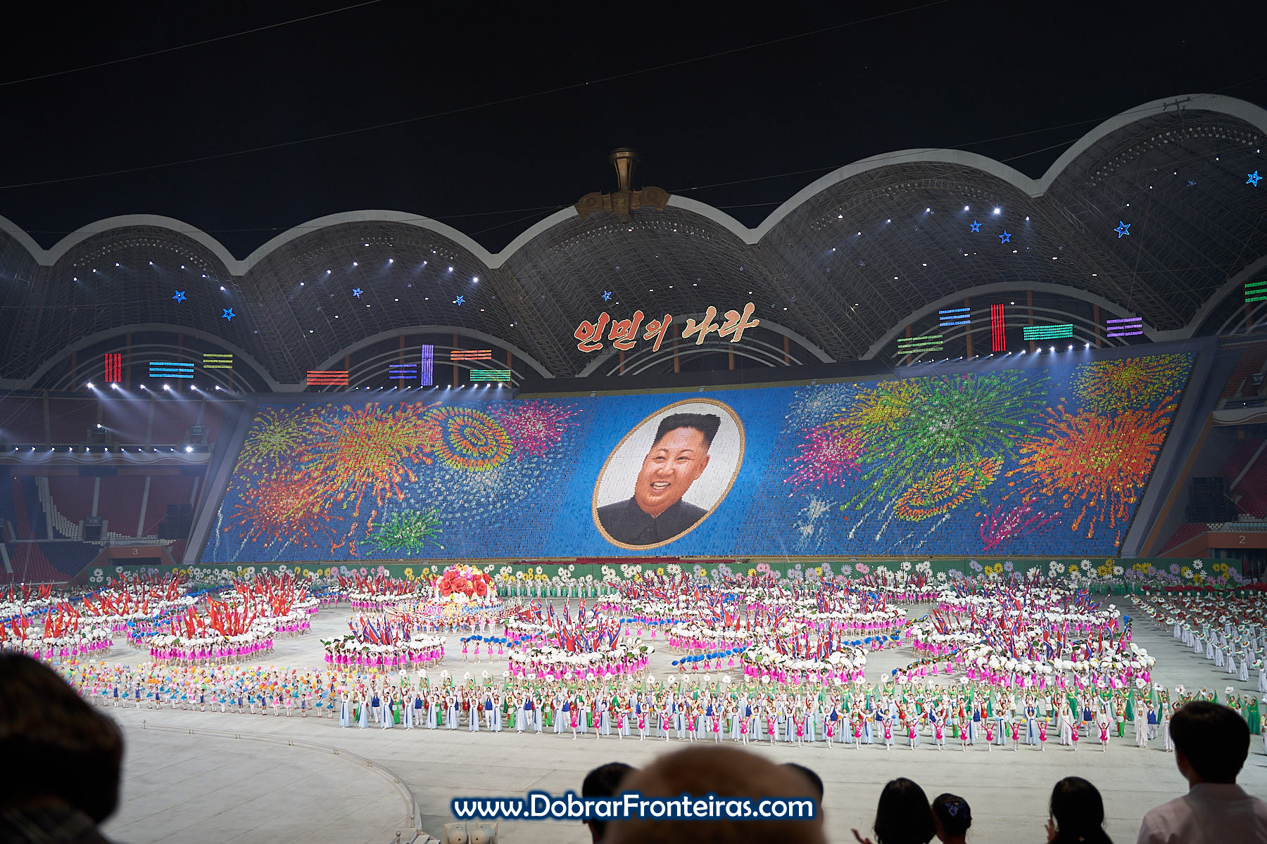 Kim Jung Un nos Mass Games 2019 Coreia do Norte